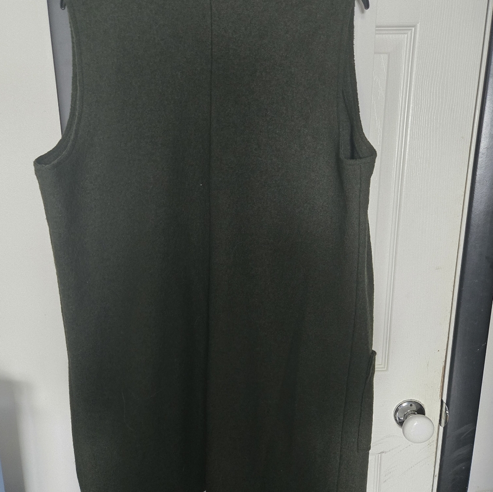 NWOT Tahari Wool Vest (Dk Olive Green) - Picture 2 of 5